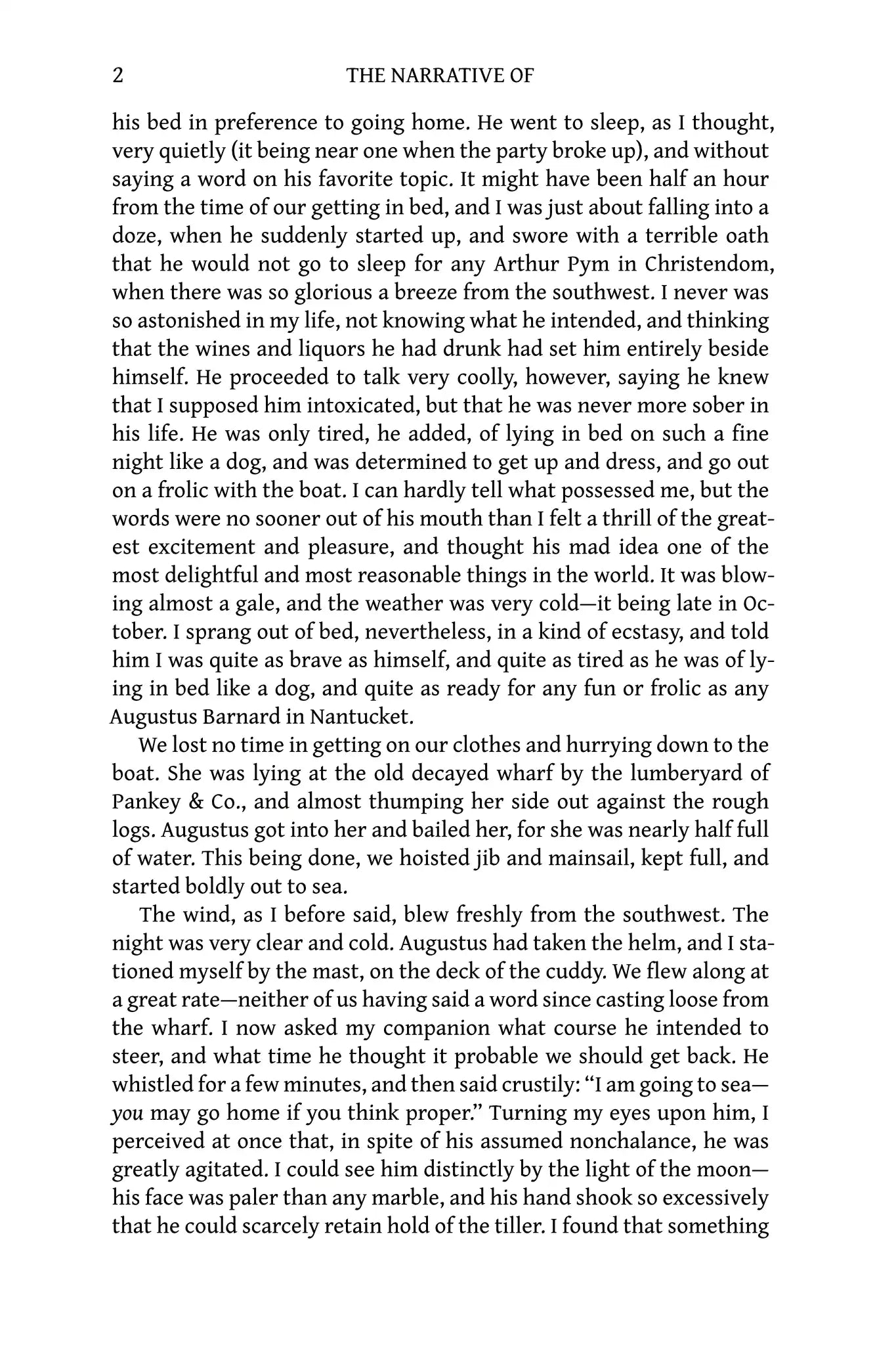 The Narrative of Arthur Gordon Pym of Nantucket